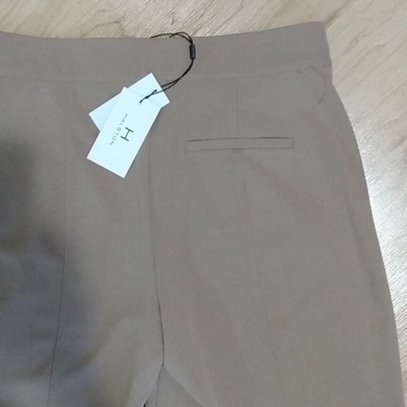 H Halston Wide Leg Trouser Pants Desert Camel M - Picture 13 of 14